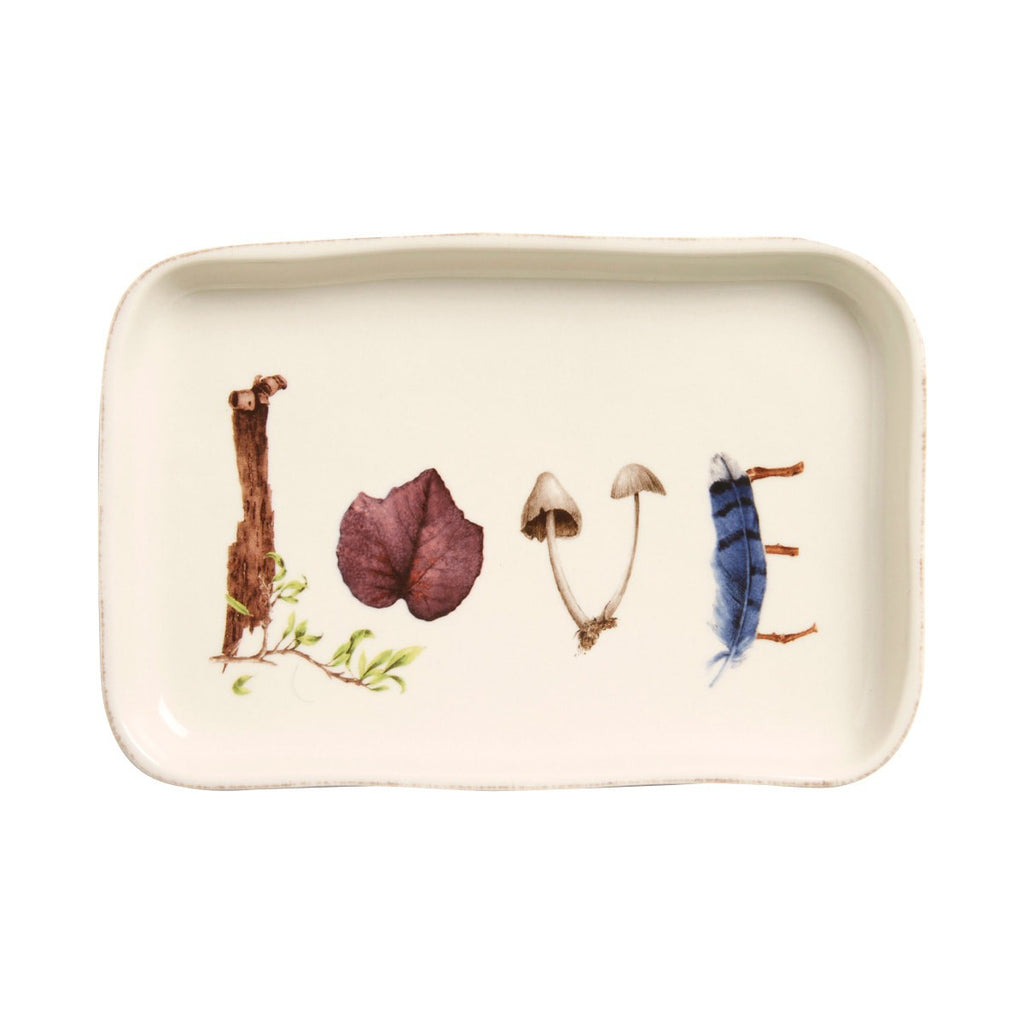 Forest Walk "Love" Tray, 7.5"