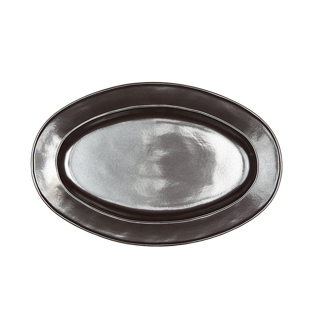 Pewter Stoneware 15" Oval Platter