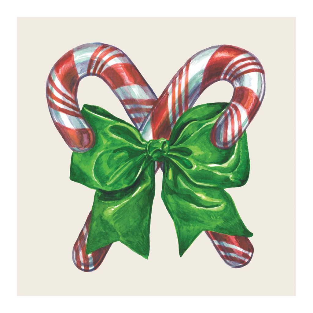 Candy Cane Cocktail Napkins, Pack/20