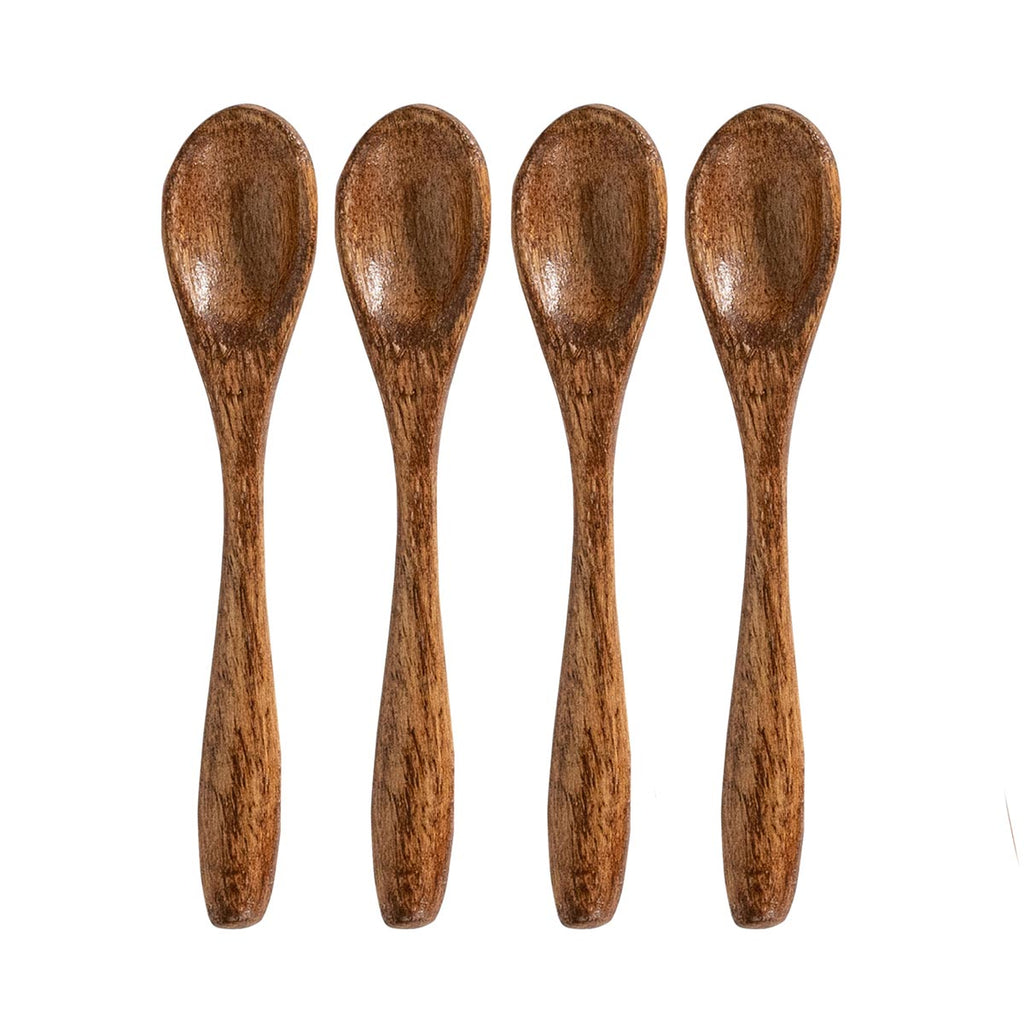 Bilbao Wood Petite Spoons, Set/4