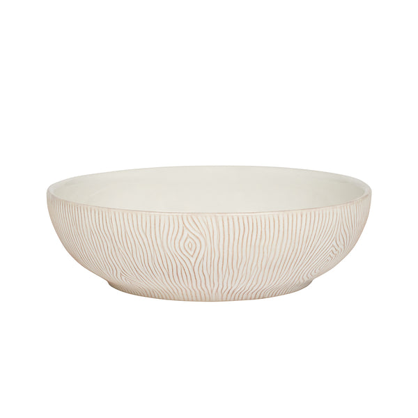 Blenheim Oak Whitewash Coupe Bowl