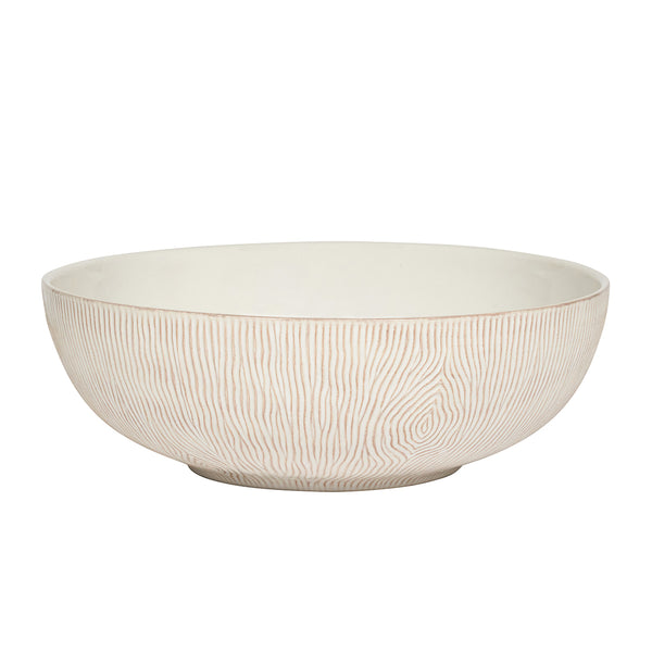 Blenheim Oak Whitewash 12" Serving Bowl