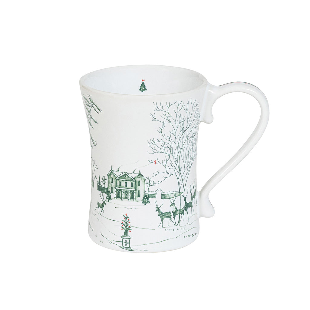 Country Estate Winter Frolic Evergreen Mug