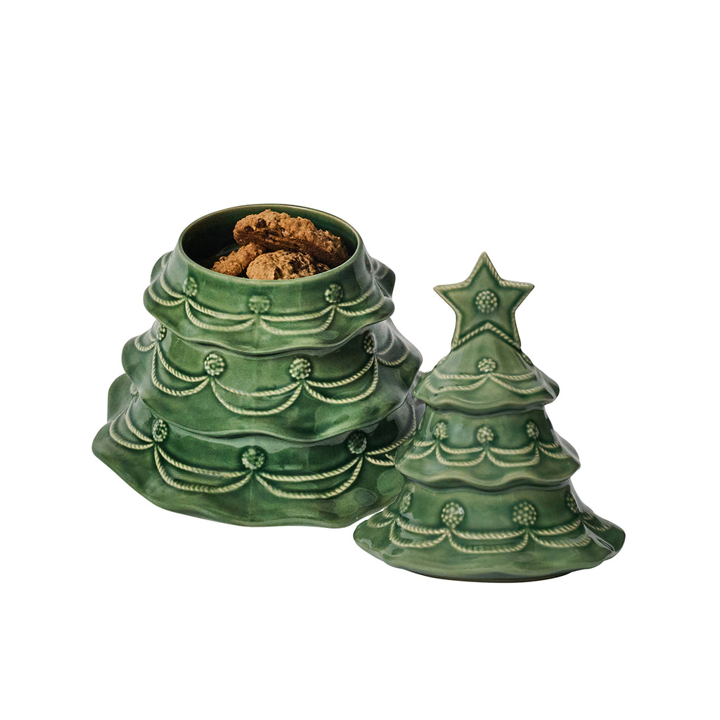 Berry & Thread Basil Christmas Tree Cookie Jar