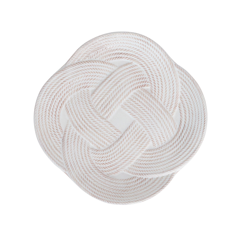 Le Panier Mystic Knot Whitewash Dessert/Salad Plate