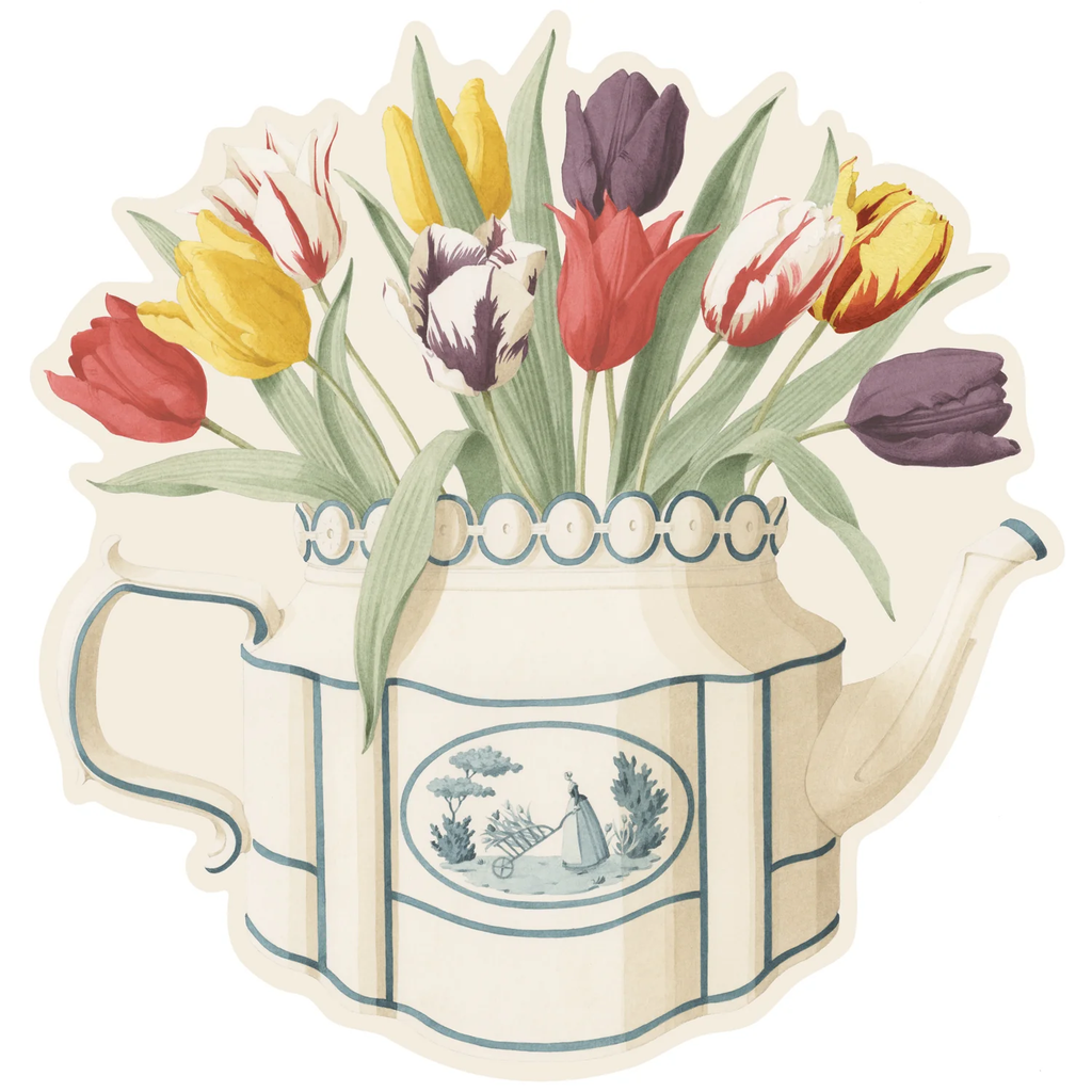 Tulip Teapot Placemats, Set/12