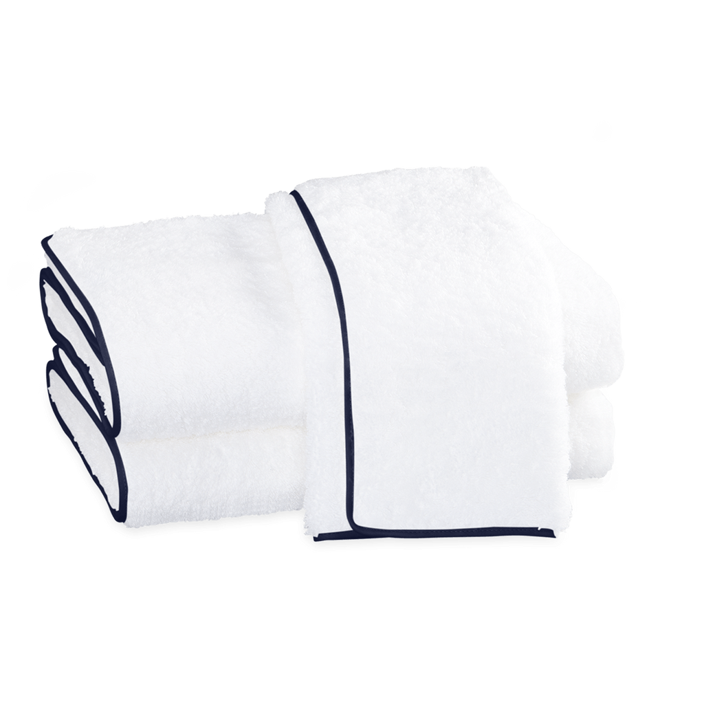 Cairo White/Navy Towels