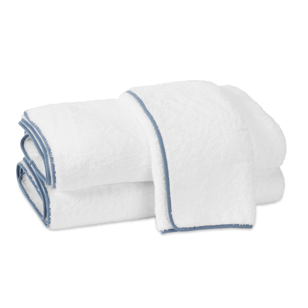 Cairo White/Sea Towels