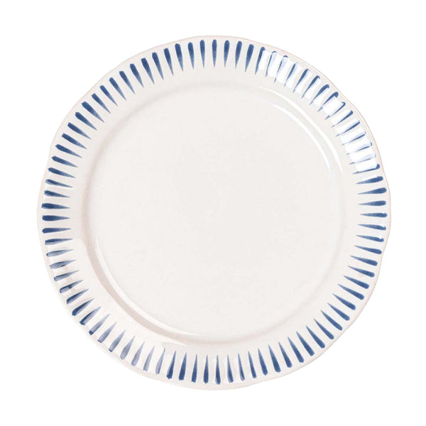 Sitio Stripe Delft Blue Dinner Plate