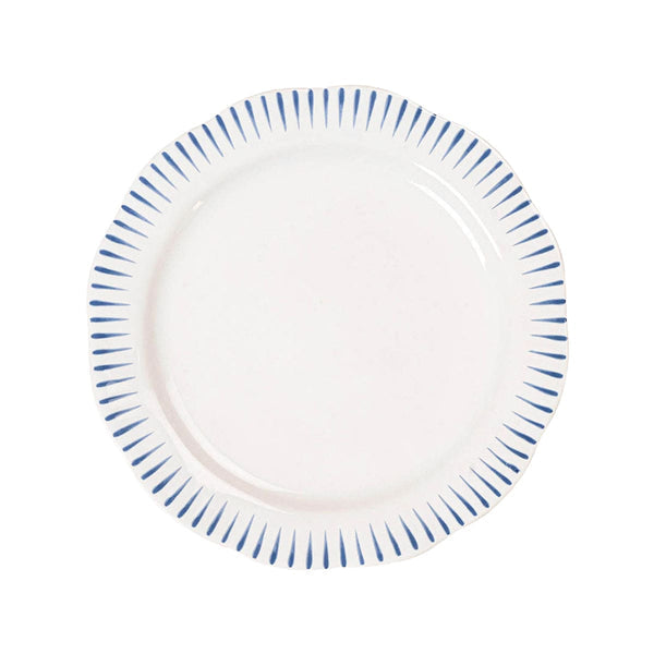 Sitio Stripe Delft Blue Dessert/Salad Plate