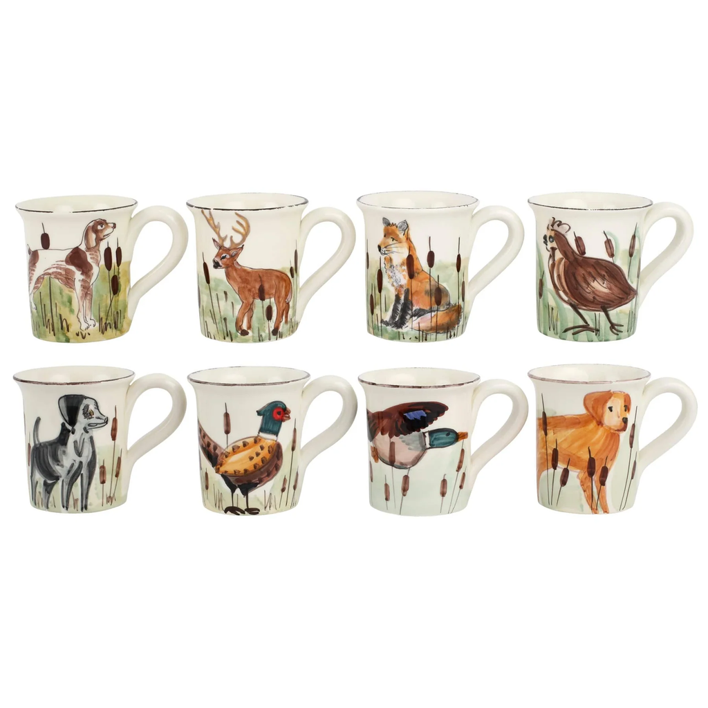 Wildlife Assorted Mugs, Set/8