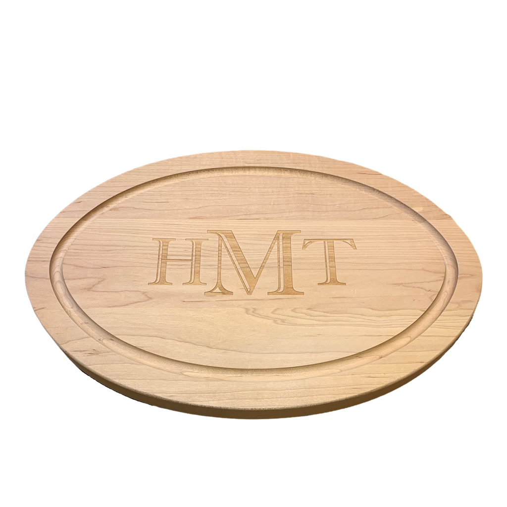 Personalized Maple Oval Board, 12x18”