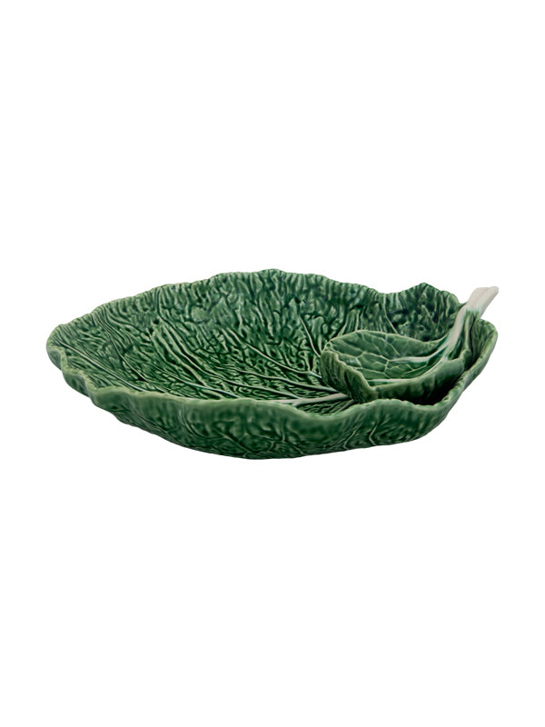 Cabbage Leaf 13" Chip and Dip