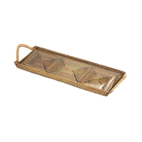 Rectangular Tray w/ Glass, Small