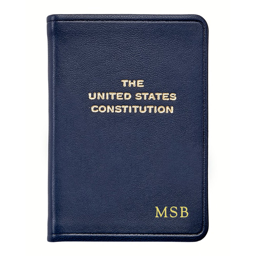 Personalized Leather Mini Constitution Book