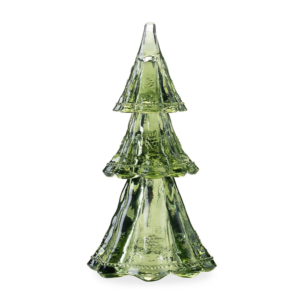 Berry & Thread 9" Evergreen Stackable Glass Tree, Set/3