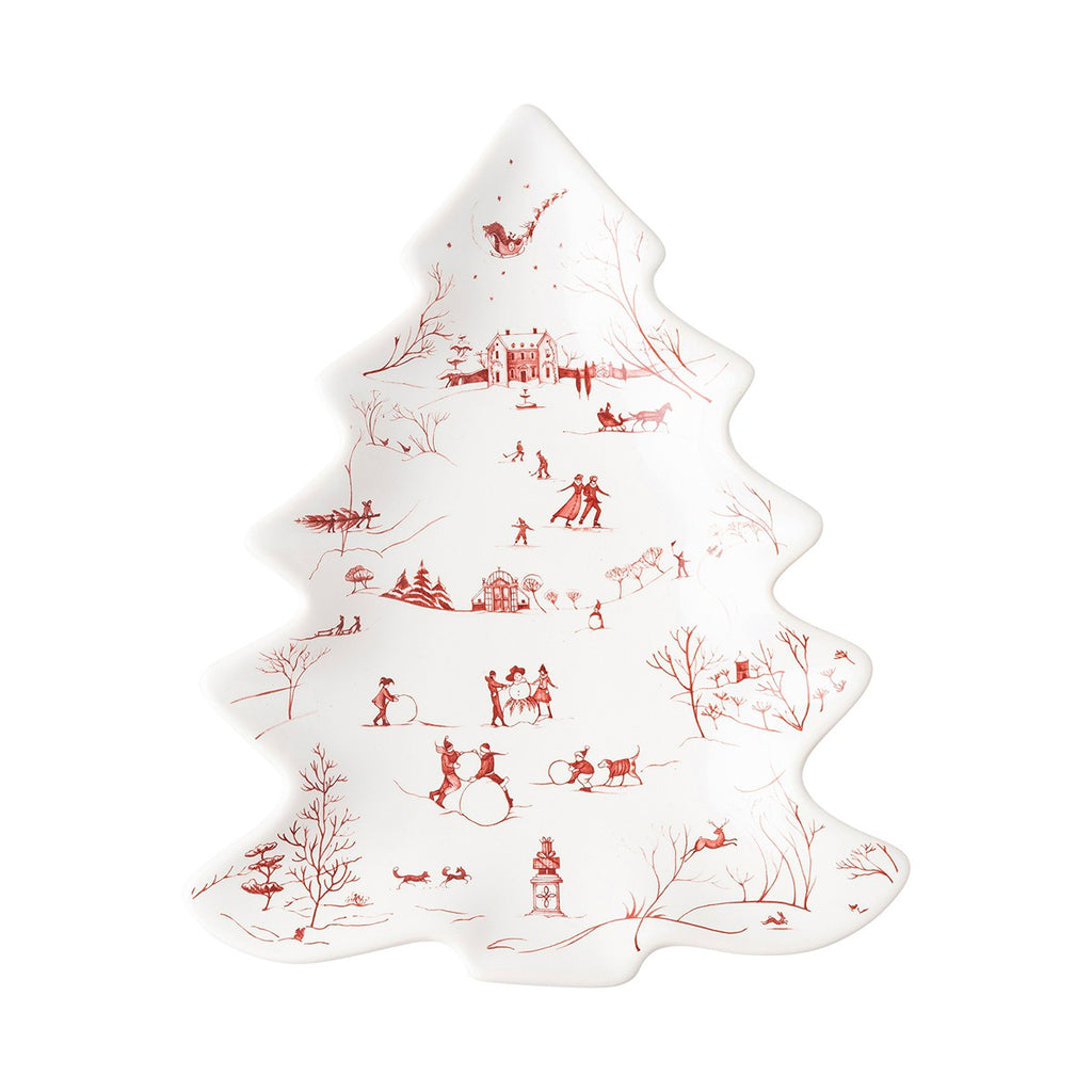 Country Estate Winter Frolic Ruby Small Tree Tray