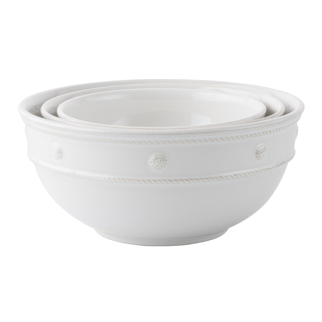 Berry & Thread Whitewash Nesting Serving Bowls, Set/3