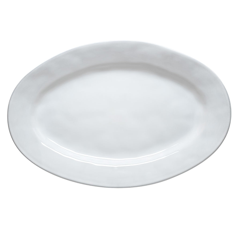Quotidien White Truffle 15" Oval Platter