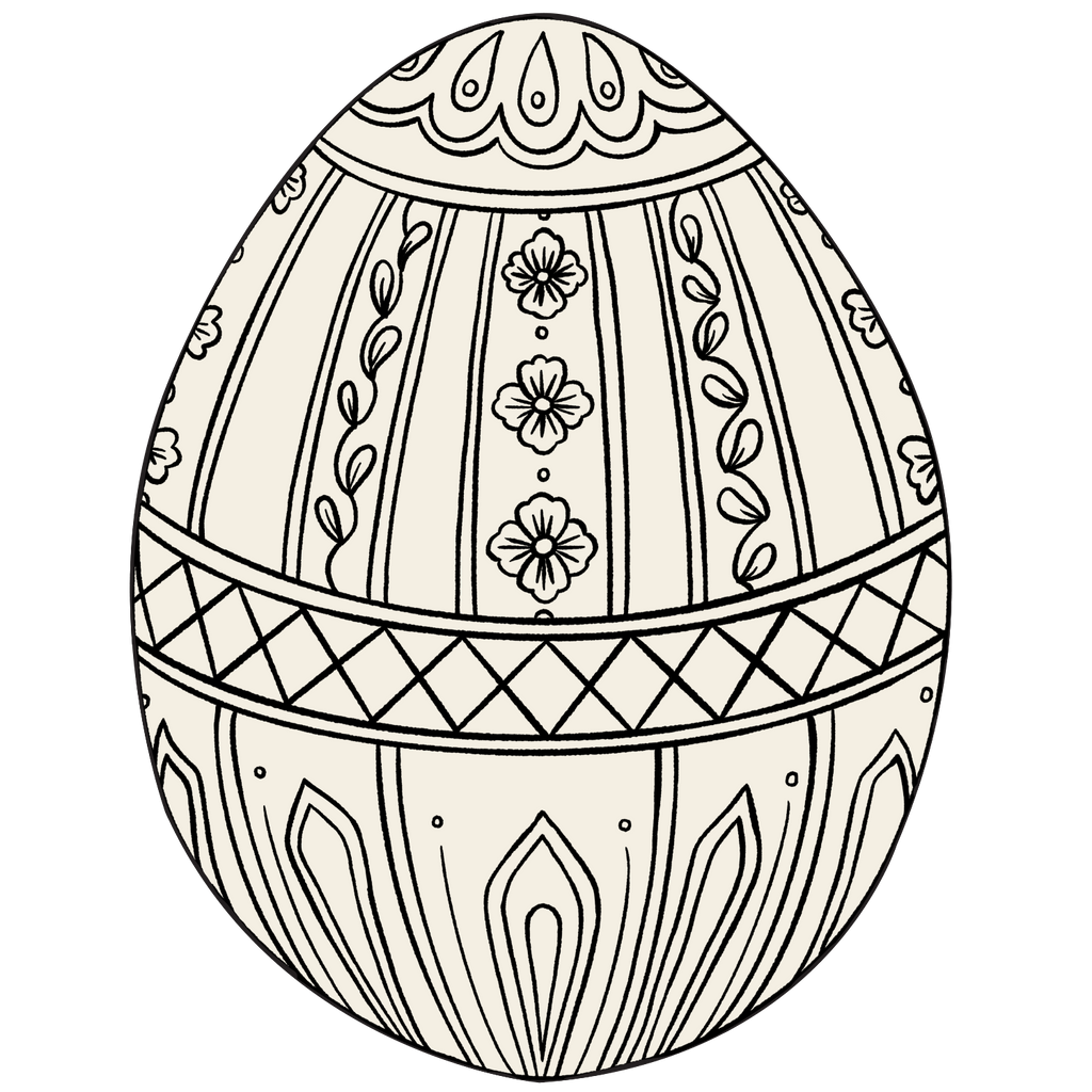 Easter Egg Coloring Placemats, Set/12