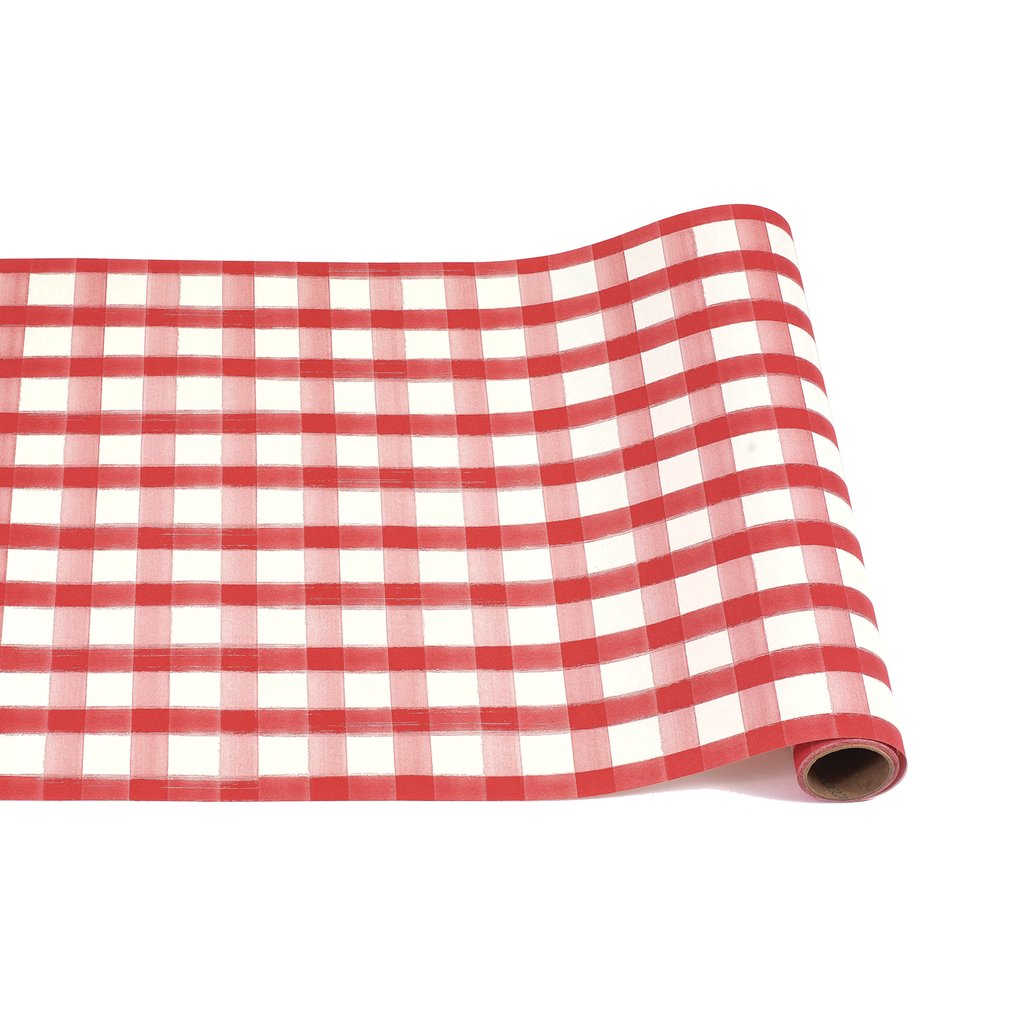 Table Runner - Red Painted Check