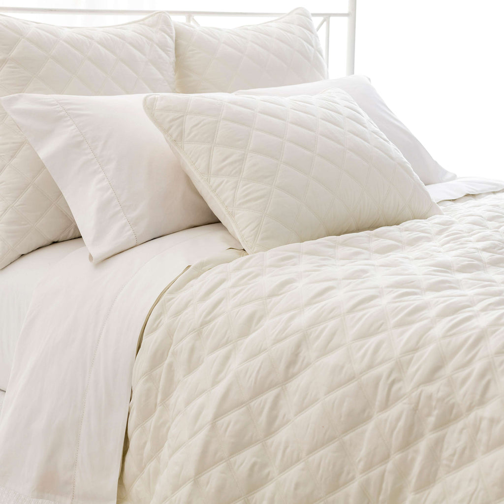 Quilted Silken Solid Coverlets