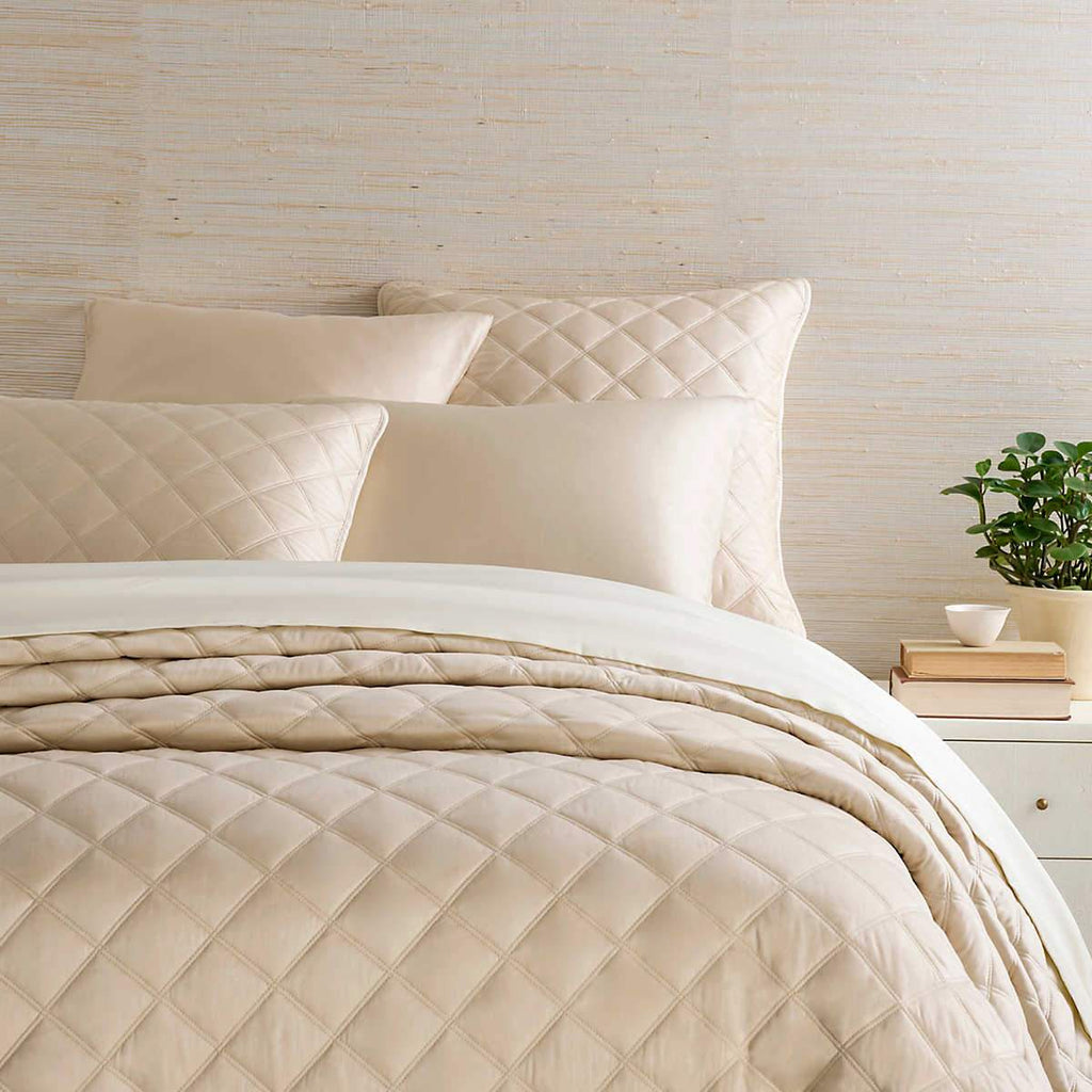 Quilted Silken Solid Coverlets