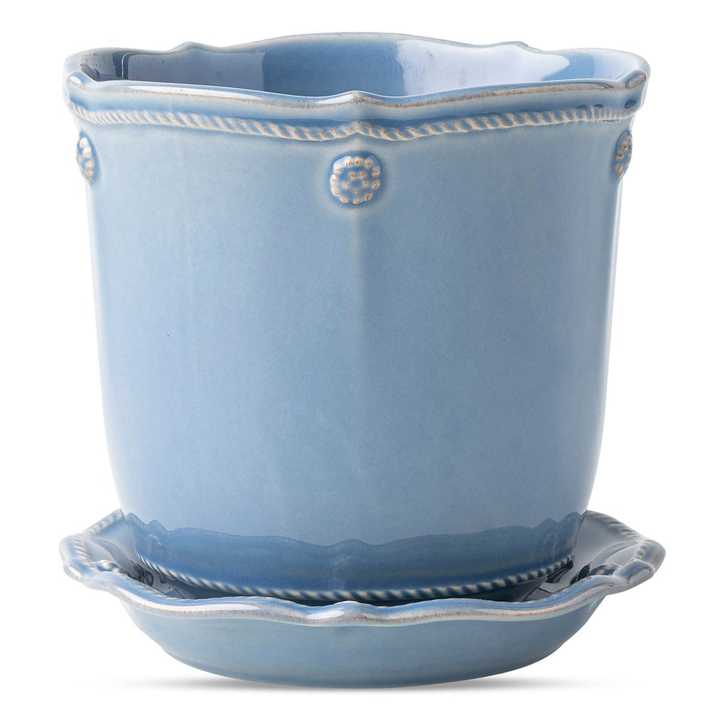 Berry & Thread Chambray 7" Planter w/ Saucer